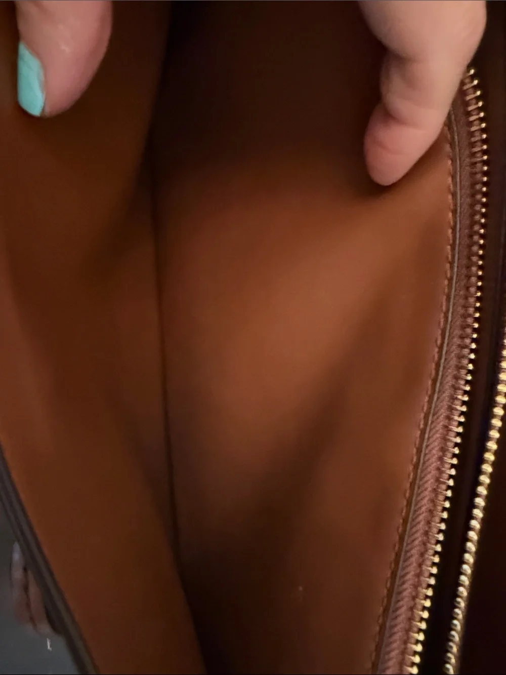Michael Kors Brown Logo Satchel with Gold Hardware